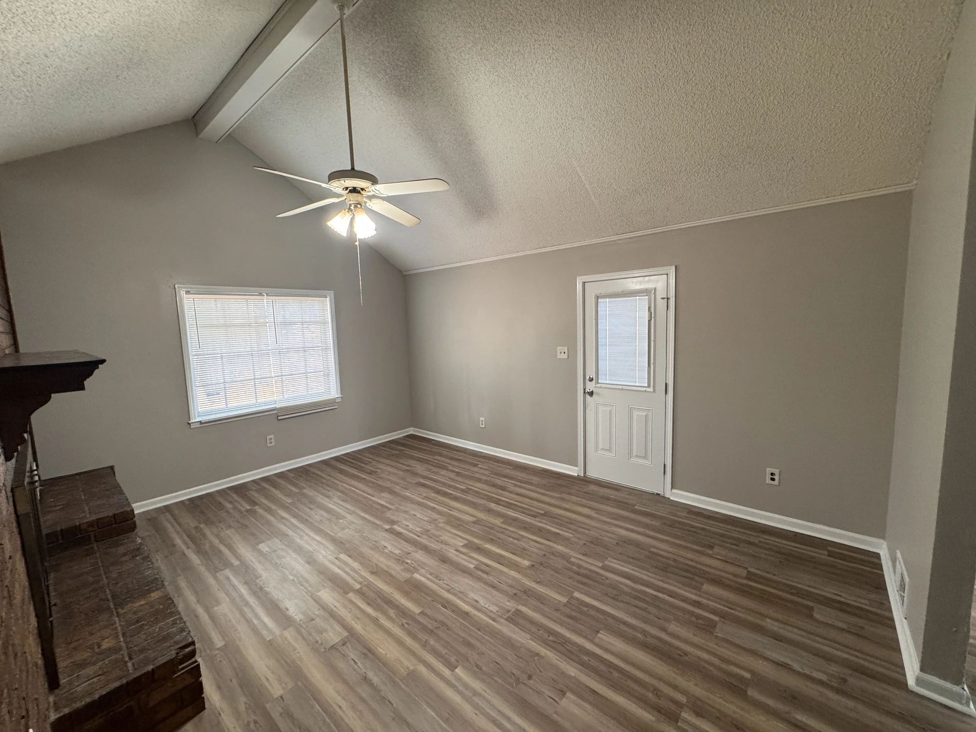 Whole-home Refresh - Project 01, Vaulted Living Room after renovation
