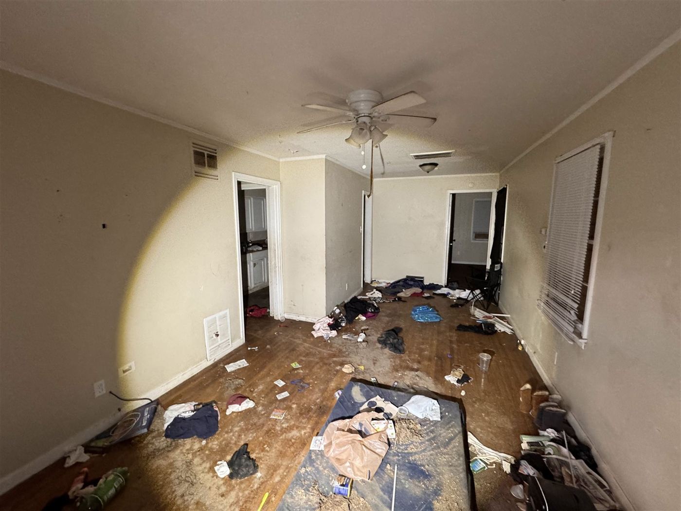 Entry room before renovation in Memphis, TN