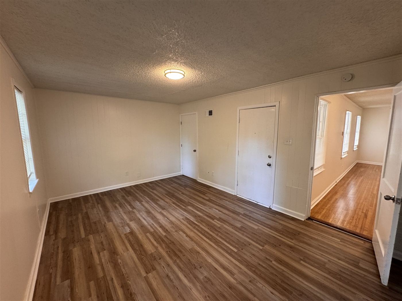 Renovated master bedroom after remodel by Delta Construction in Memphis, TN